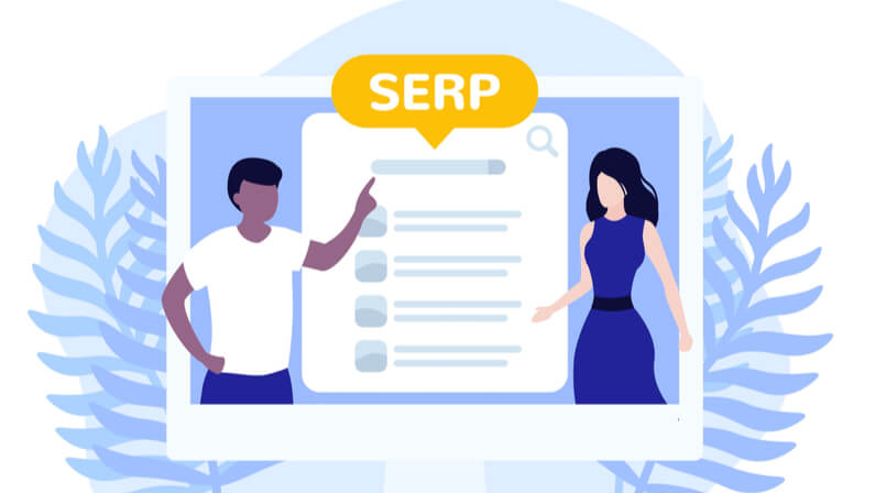 SERP entries people selecting results
