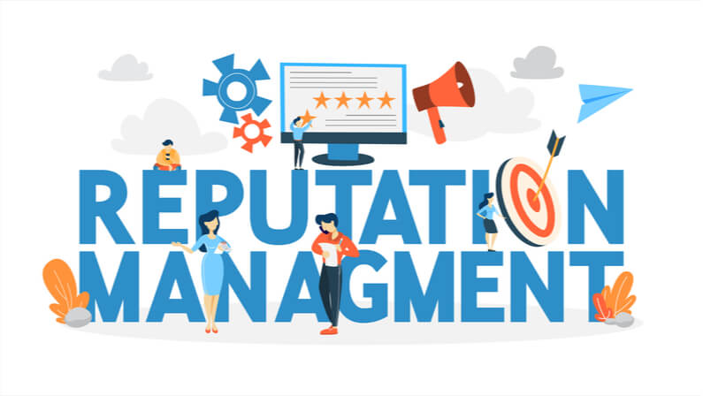 Reputation management concept