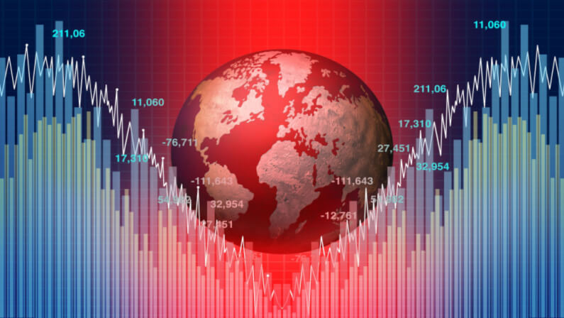 global recession illustration
