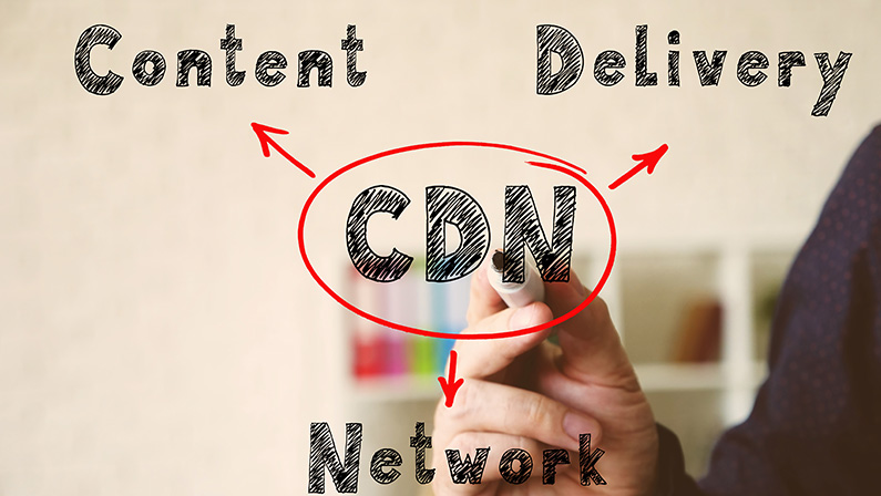 Text CDN Content Delivery Network on Concept photo.
