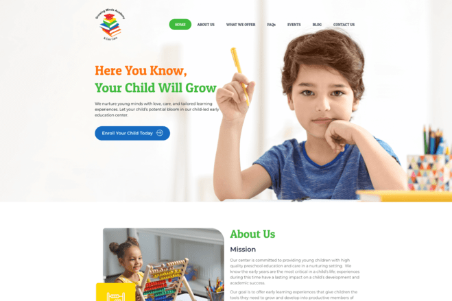 Growing Minds Academy | Website Project | LeadOrigin