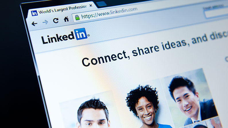 LinkedIn is a social networking website for people in professional occupations.