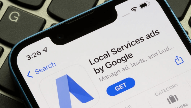 Local Services Ads by Google app is seen in the App Store on an iPhone