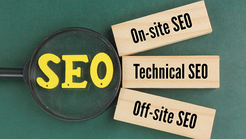 what is a SEO. on-site, SEO, Technical SEO. Finance Business Concept. Technical SEO Web Marketing. Digital Content Search Optimization.