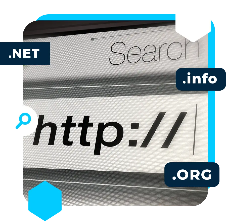 close up of web browser search bar http