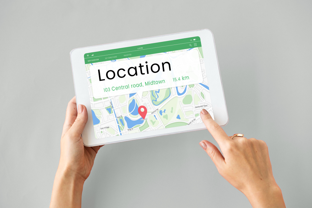 Local map in a tablet view