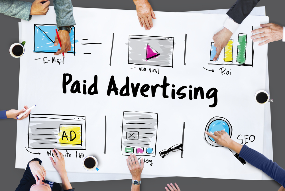 Infographic about paid advertising and other marketing strategies