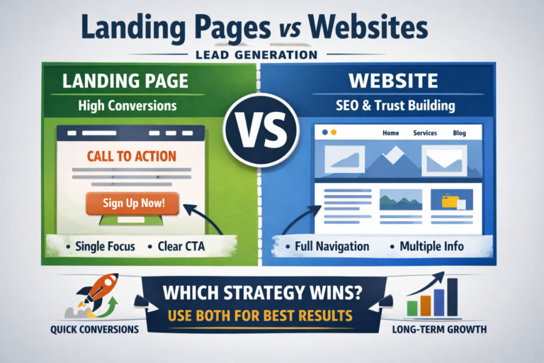 Landing Pages vs. Websites