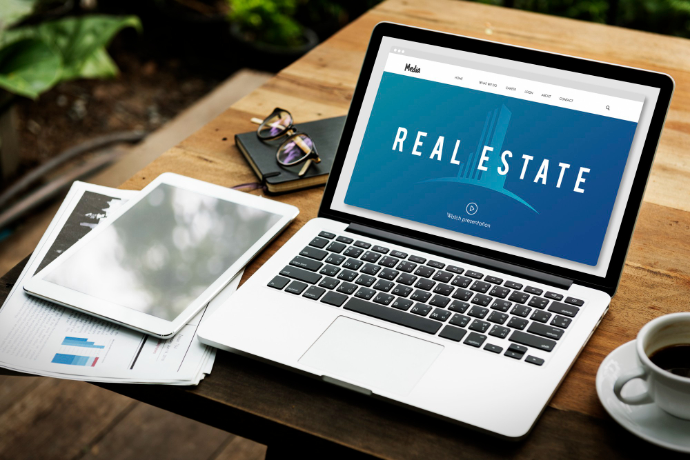 Real estate accommodation property investment graphic word