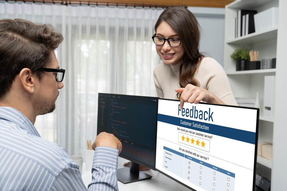 Customer feedback and review analysis by brisk computer software