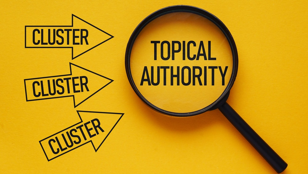 Topical Authority and Semantic SEO Concept with Content Clusters Structure