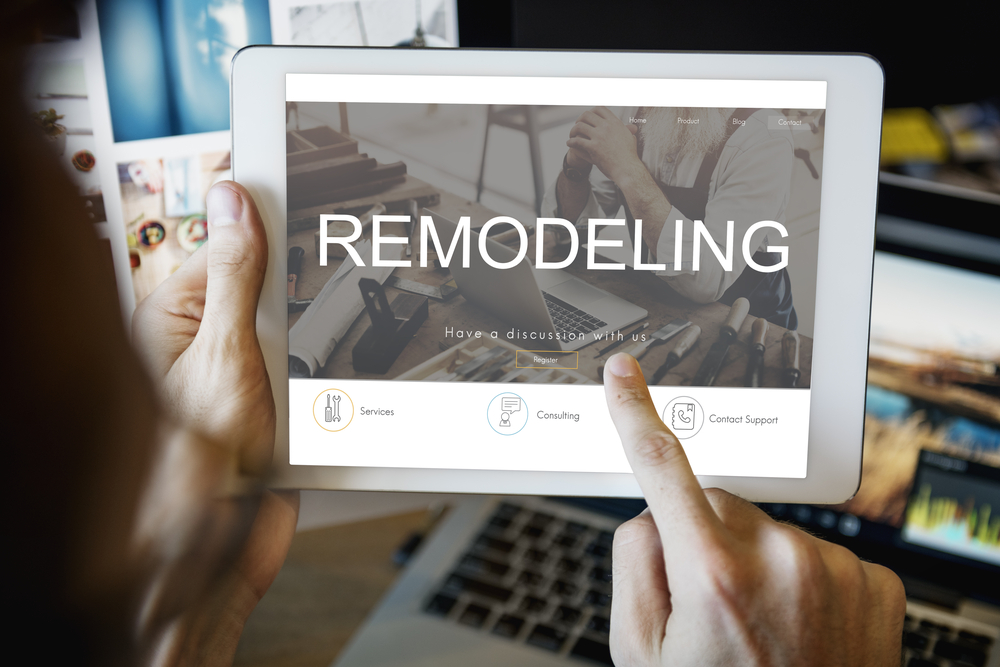 Renovation Repair Construction Design Website Concept