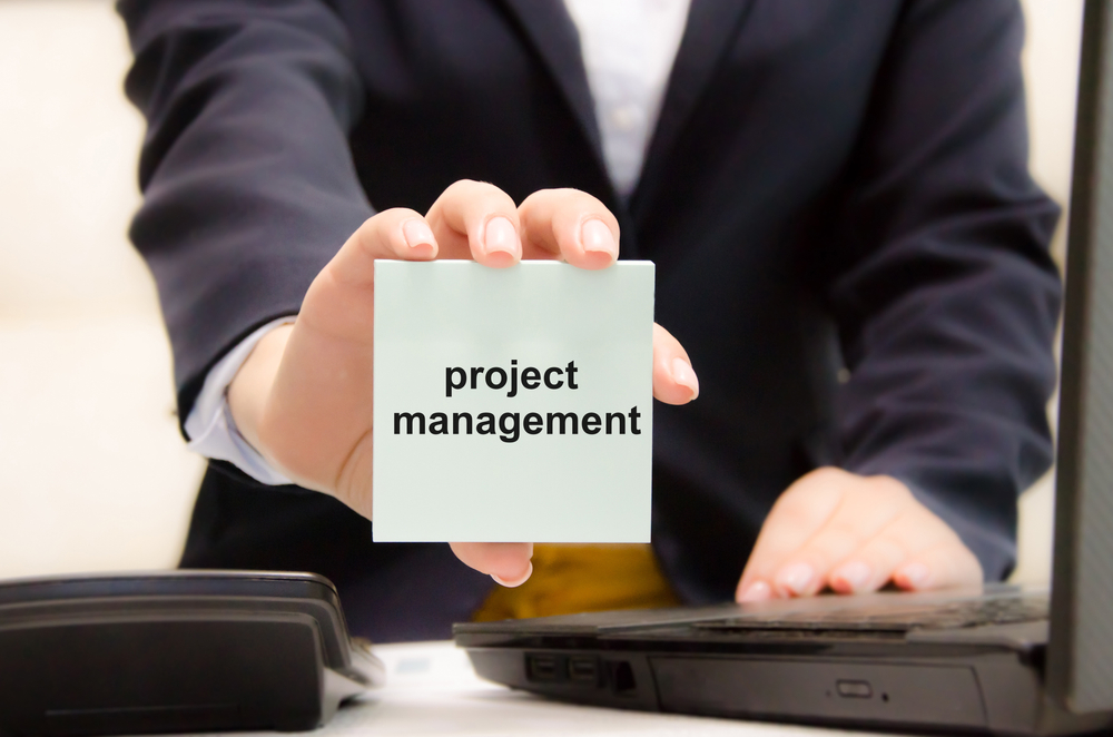 Schedule update of a project management team or planning on a computer