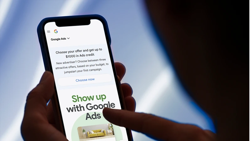 Guilherand-Granges, France - June 04, 2025. Google Ads is Google's online advertising platform for businesses to reach customers, drive sales, leads, or website traffic across Search.