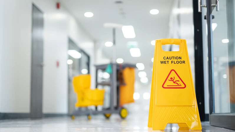 The hospital relies on specialized cleaning equipment to keep all areas, from operating rooms to waiting halls, spotless and hygienic.