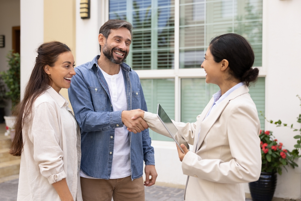 Making property deal. 