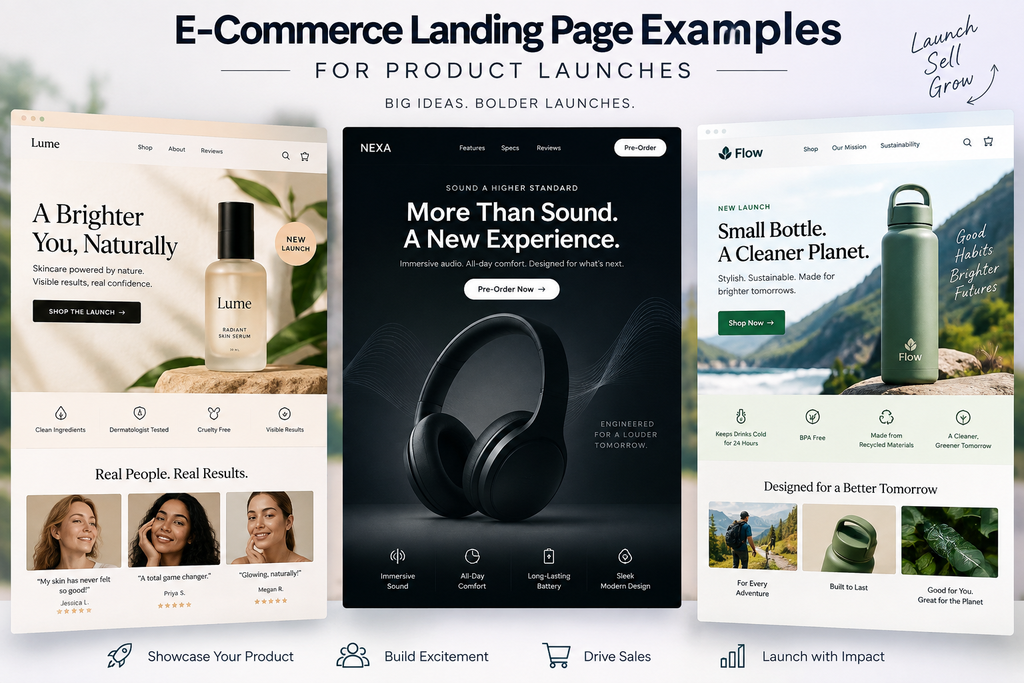 e-commerce landing page