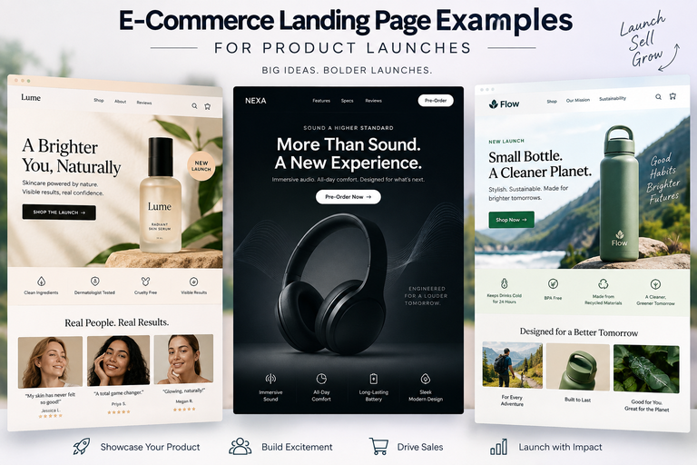 e-commerce landing page