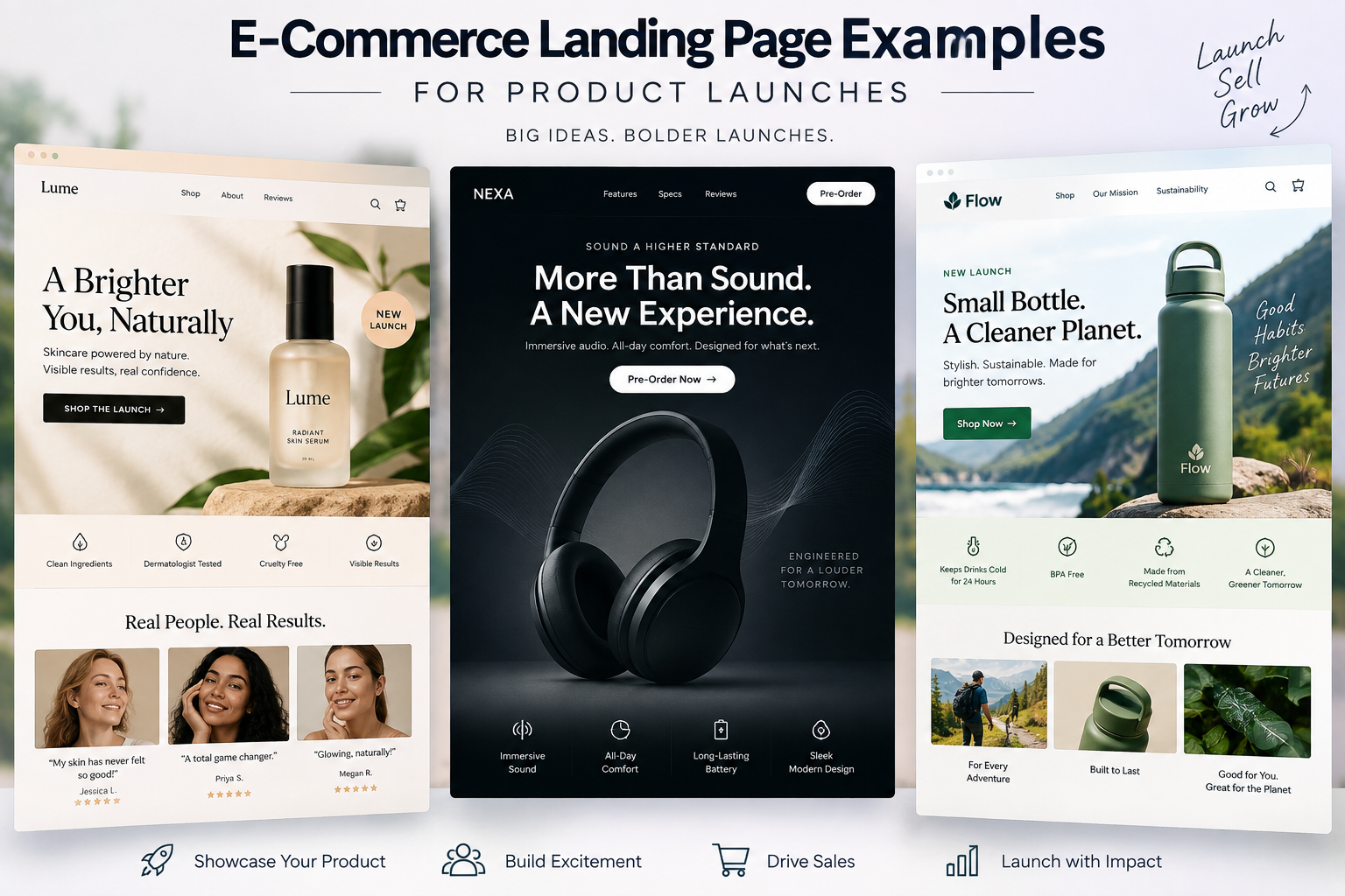 e-commerce landing page