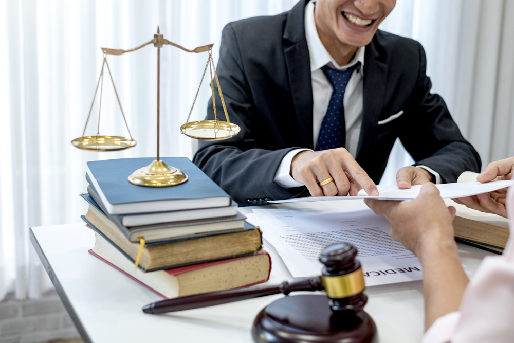 Lawyer provide legal advice. Attorney at law, consultant.